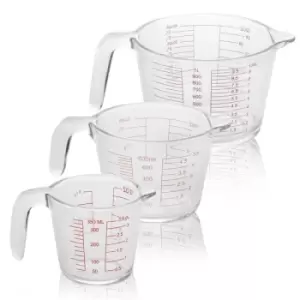 Image of Glass Measuring Jugs - Set of 3 M&amp;W