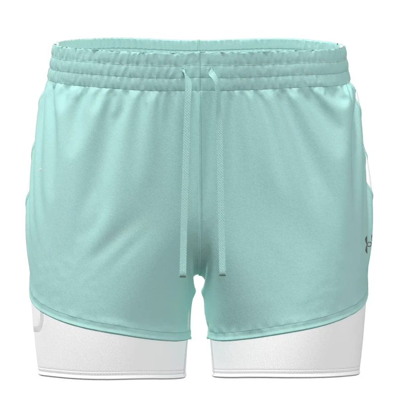 Image of Under Armour UA Pro 4" 2n1 Short Ld63 Refresh Mint female 8 (XS)