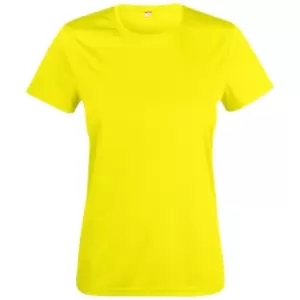 Image of Clique Womens/Ladies Basic Active T-Shirt (L) (Visibility Yellow)