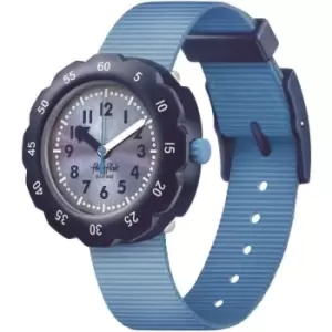Image of Childrens Flik Flak Shades Of Blue Colour My Life Watch