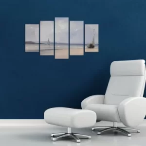 Image of 5PMX-097 Multicolor Decorative MDF Painting (5 Pieces)