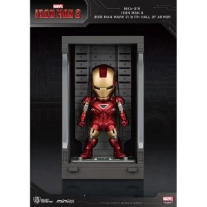 Image of Iron Man 3 Mini Egg Attack Action Figure Hall of Armor Iron Man Mark VI 8 cm