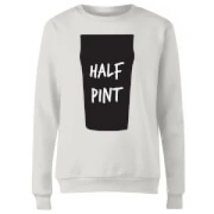 Image of Half Pint Womens Sweatshirt - White - 4XL