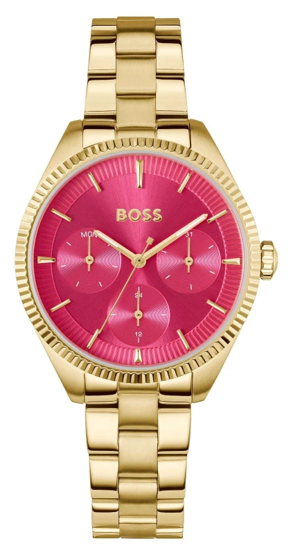 Image of BOSS 1502805 Sage Sport Multifunction (34mm) Hot Pink Dial Watch