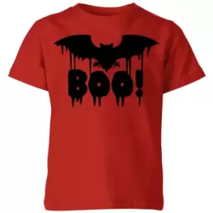 Image of Boo Bat Kids T-Shirt - Red - 9-10 Years