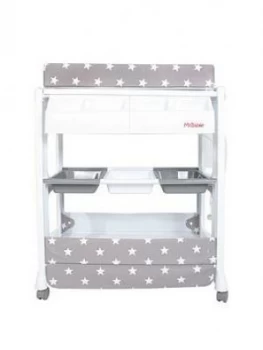 Image of My Babiie Mbchgs Grey Stars Changing Unit