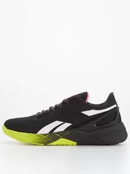 Image of Reebok TR Nanoflex Trainers - Black/Pink, Size 9, Men