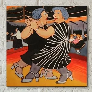 Image of Tile 8x8 Dancing On The QE2 By Beryl Cook Wall Art