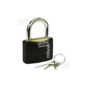 Image of Rolson Padlock, 40mm, Black