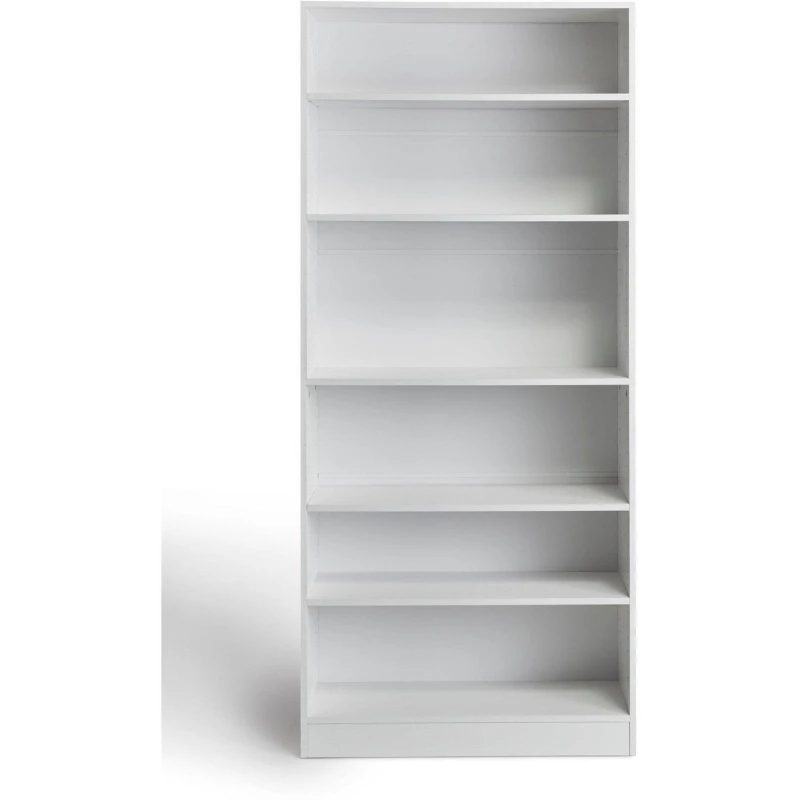 Image of Homelife A Locke 6 Tier Bookcase White unisex One Size