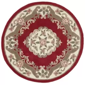 Image of Origins Shensi Round Rug Wine 120cm Diameter