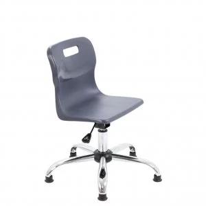 Image of TC Office Titan Swivel Senior Chair with Glides 435-525mm, Charcoal