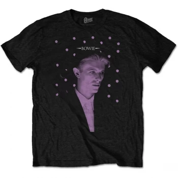 Image of David Bowie - Dots Unisex Medium T-Shirt - Black