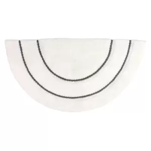 Image of Semi Circle Bath Mat Charcoal