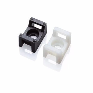 Image of Zexum Screw Cable Tie Mounts 100 Pack - Black