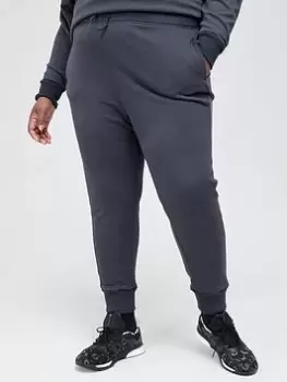 Image of adidas Studio Lounge High Waist Pants (Plus Size) - Dark Grey, Size 2X, Women