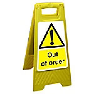 Image of Floor Sign Out Of Order Polypropylene 60 x 30 cm