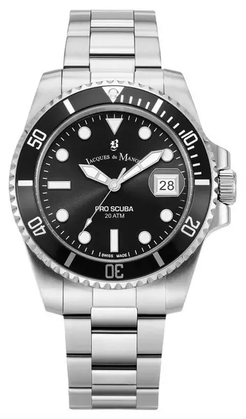 Image of Jacques Du Manoir JWG02702 Pro Scuba (40mm) Black Dial / Watch