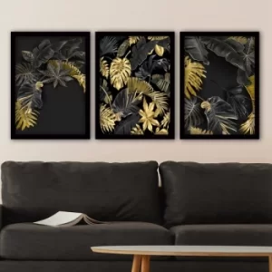 Image of 3SC92 Multicolor Decorative Framed Painting (3 Pieces)