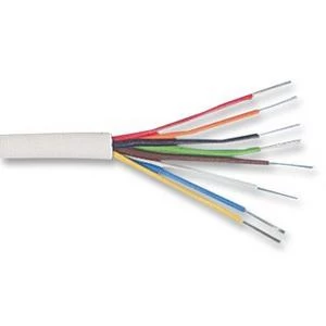 Image of Zexum 4 Pair 8 Core Round White Burglar Alarm Cable - 1 Meter