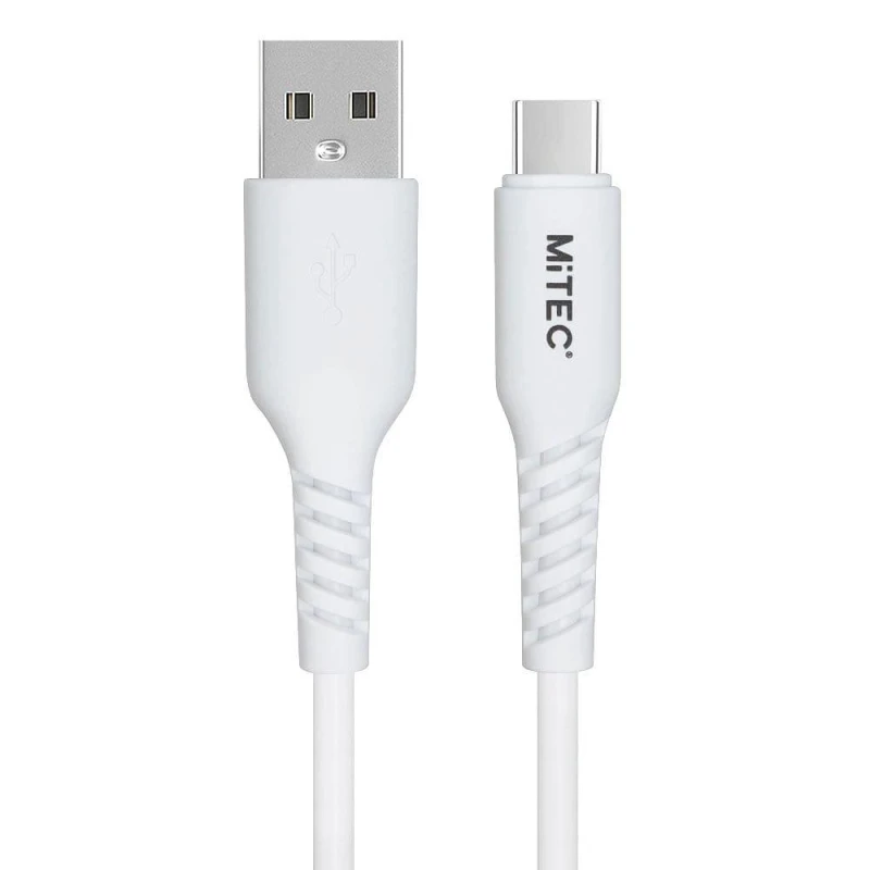 Image of MiTEC USB-A to USB-C 2M Cable White White One Size