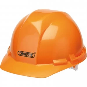 Image of Draper Hard Hat Safety Helmet Orange