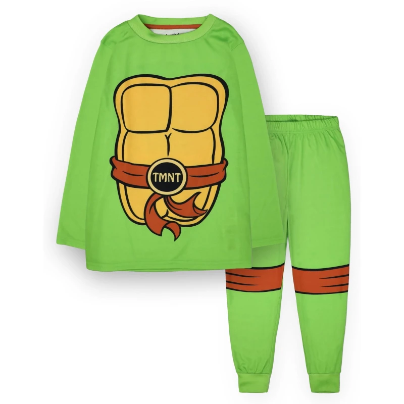 Image of Teenage Mutant Ninja Turtles Long Sleeve Long Leg Pyjama Set Green male