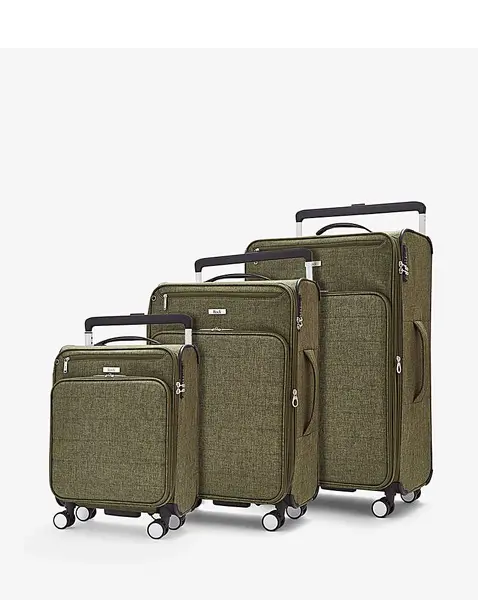 Image of Rock Luggage Lite Deluxe KZ29802 Khaki Suitcase 3Pcs Set