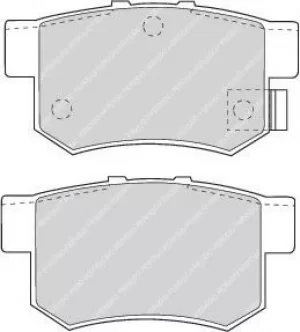 Image of Ferodo FDB956 Brake Pad Set Rear Axle Premier Car
