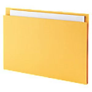 Image of Guildhall Square Cut Folder Yellow 315gsm Manila 100 Pieces