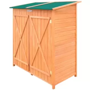 Image of Vidaxl Wooden Shed Garden Tool Shed Storage Room Large