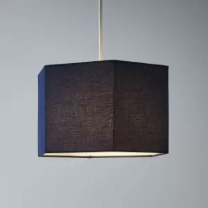 Image of Glow Easy Fit Navy Plain Lamp Shade (D)33Cm