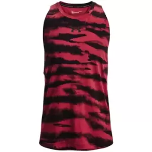 Image of Under Armour Base Print Tank Top Mens - Red