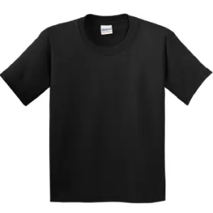 Image of Gildan Youth Unisex Heavy Cotton T-Shirt (S) (Black)