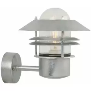 Image of Nordlux Blokhus Outdoor Wall Lantern Galvanized, E27, IP54