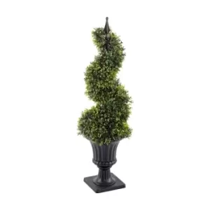 Image of Boxwood Spiral Topiary with Pot 90cm