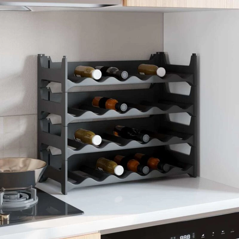 Image of VIDAXL Wine Rack for 24 Bottles pp Stackable Vidaxl 8720845431709