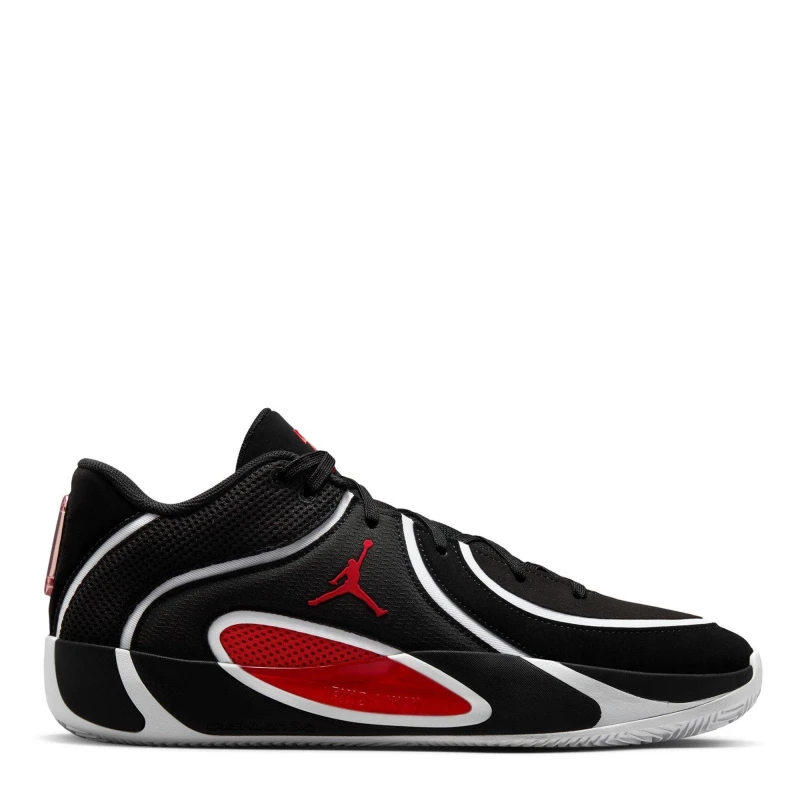 Image of Air Jordan Mens Tatum Basketball Trainers Black/Red male 11 (46)