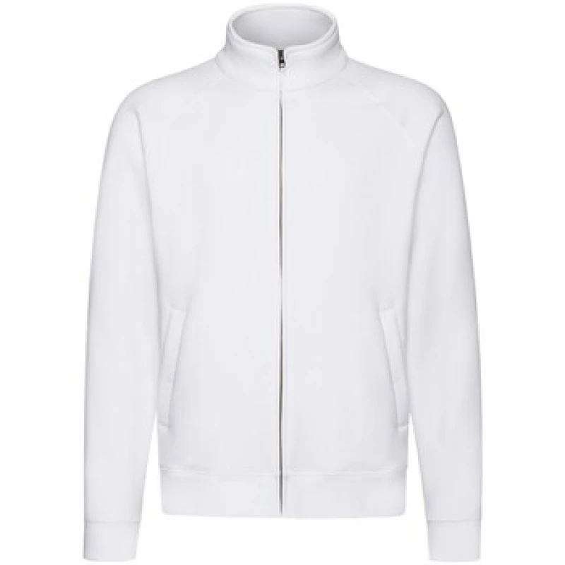 Image of Fruit Of The Loom Fruit of the Loom Men Premium Plain Jacket in White Size: large White L Male 5063652800911