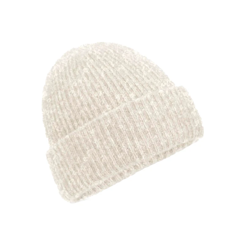 Image of Beechfield Beechfield Men Ribbed Beanie in Beige Beige One Size Male 5063377023008