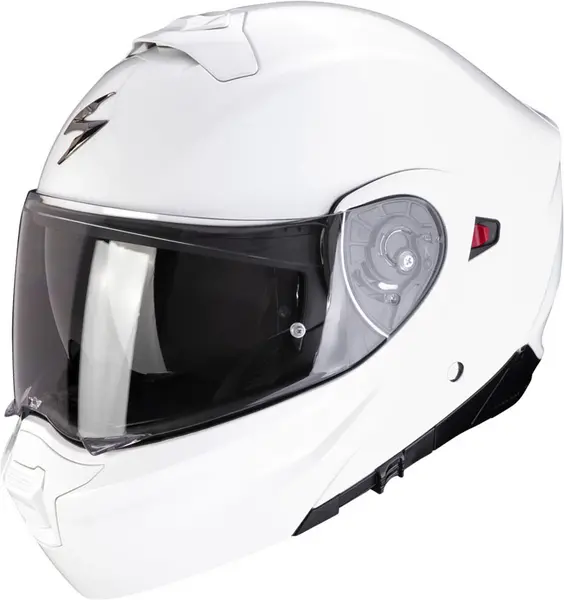 Image of Scorpion EXO-930 Evo Solid White Modular Helmet M