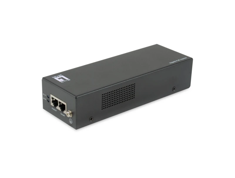 Image of LevelOne Gigabit PoE Injector. 802.3 af/at/bt. 90W