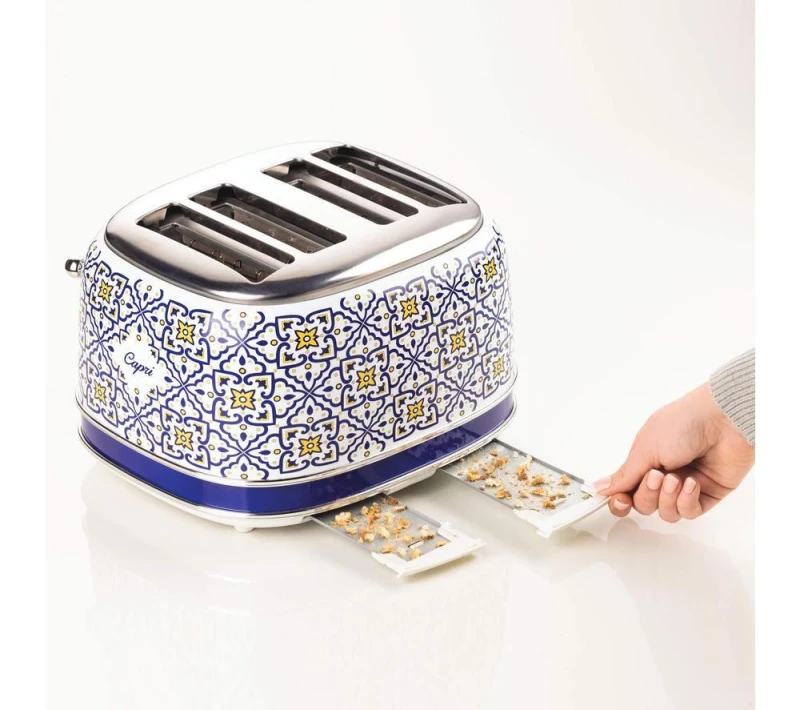 Image of ARIETE Capri 0156/0C 4-Slice Toaster - Blue,White 8003705122918