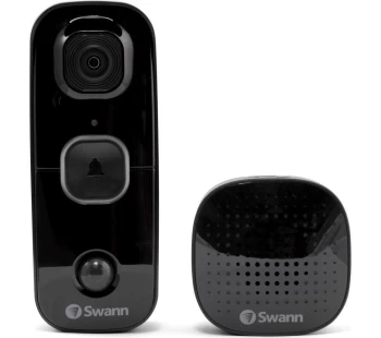 Image of SWANN SwannBuddy SWIFI-BUDDY-GL Smart Full HD Video Doorbell - Black