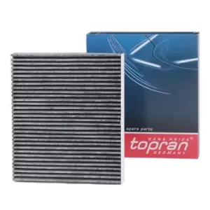 Image of TOPRAN Pollen filter 109 520 Filter, interior air,Cabin filter VW,AUDI,SKODA,POLO (9N_),Polo Schragheck (6R1, 6C1),Fox Schragheck (5Z1, 5Z3, 5Z4)