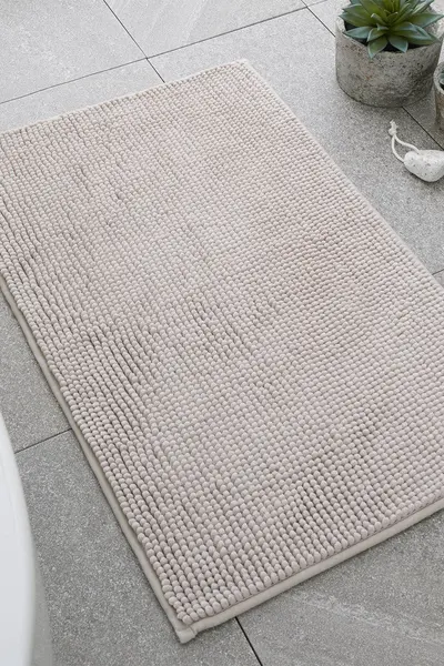 Image of Catherine Lansfield 'Bobble' Bath Mats Natural
