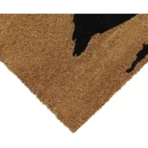 Image of Eco-Friendly Latex Backed Coir Door Mat, Quackers Duck - JVL