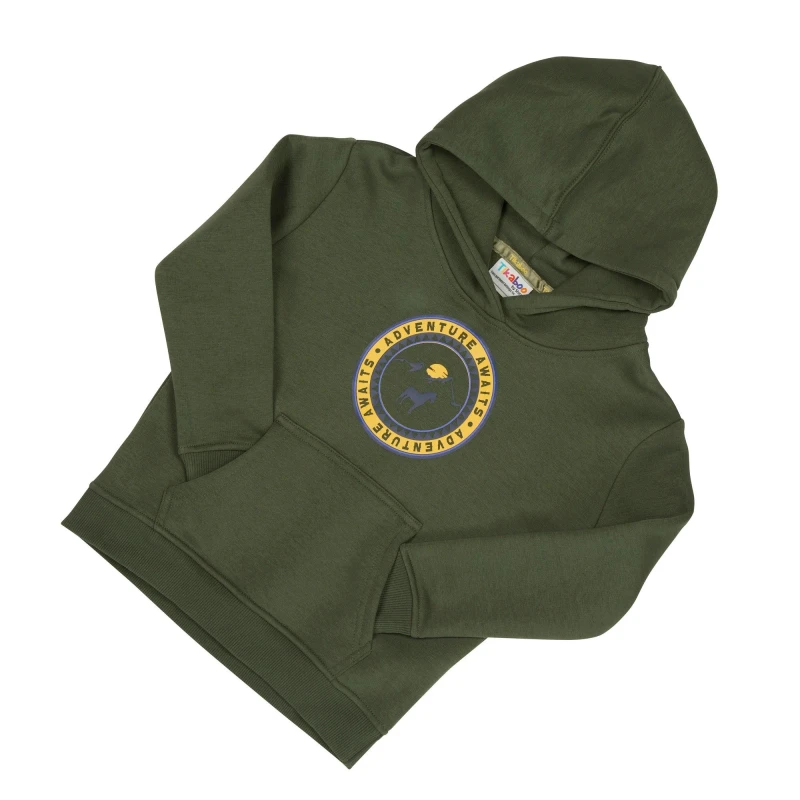 Image of Tikaboo Prince Charming Hoodie in Khaki Size: 2-3 Years Khaki Unisex 2-3 Years