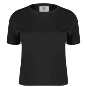 Image of Reebok Poly T Shirt Womens - Black