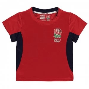 Image of RFU England Poly T Shirt Infant Boys - Red